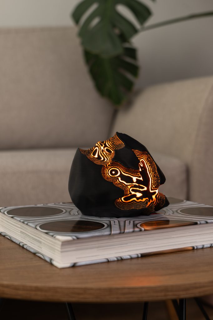 Feuerskulptur Minilampe